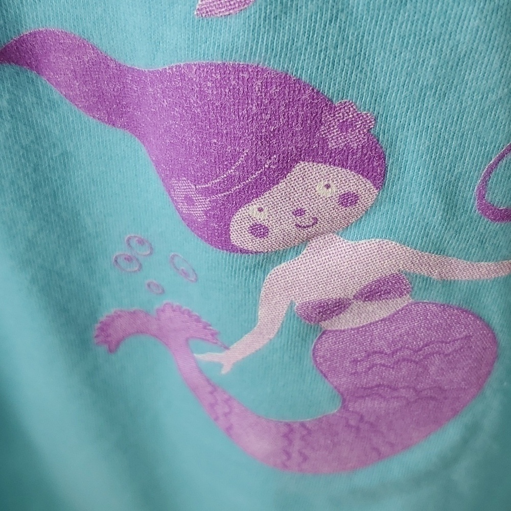 Anvil Mermaid Kisses NWT youth Large Blue tee shirt - Picture 8 of 9